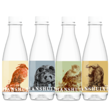 plus会员:汉水硒谷（RAREWATER） 秦岭四宝 大熊猫330ml*24瓶＊4件
