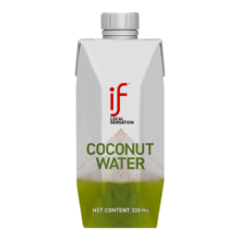 plus会员、京东百亿补贴:if100%天然椰子水泰国进口NFC果汁饮料330ml*24瓶