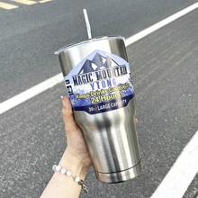 AUFN 钢本色杯子+吸管 900ml