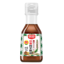 PLUS会员、限地区：厨邦 食用油 浓香纯芝麻油 香油 物理压榨一级 凉拌火锅  150ml