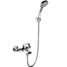 科勒（KOHLER）挂墙式淋浴花洒套装浴缸龙头家用手持花洒淋浴器 28580 带下出水