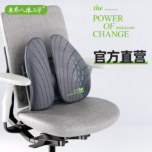 米乔（minicute）米乔人体工学腰垫车用办公室靠垫夏季减压腰枕座椅通用礼物 腰靠（靠垫） 气动版-灰色 1个