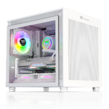 plus会员：Thermaltake（Tt）钢影小钢炮 雪白 桌面迷你机箱电脑主机