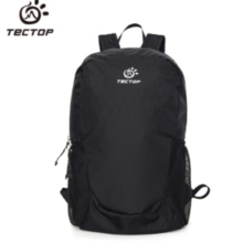 PLUS会员！TECTOP 探拓 中性旅行背包 DEAB604451 黑色 20L