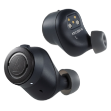 铁三角（Audio-technica）ANC300TW真无线蓝牙主动降噪入耳式运动耳机 HIFI音质 轻巧机身 长久续航 黑色