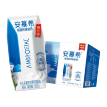 安慕希希腊风味常温酸奶经典原味205g*12整箱高端牛奶35%蛋白质营养早餐 原味205gx12盒x1箱