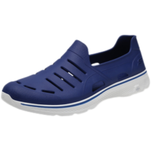 斯凯奇（Skechers）洞洞鞋男冬季新款凉鞋男 潮流运动休闲沙滩拖鞋舒适透气54271 蓝色/NVY 39.5