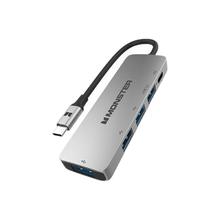 京东PLUS：MONSTER 魔声 Type-C 5合1多功能拓展坞 USB3.0+USB2.0*3+PD