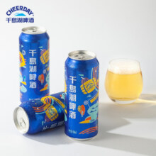 千島湖啤酒（CHEERDAY）乐享时光 8度  500ml*24听整箱装