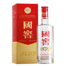 泸州老窖 高度浓香型白酒 经典装 国窖1573 52度 375mL 1瓶 单支装