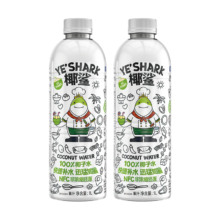 PLUS会员：欢乐家 椰鲨NFC100%椰子水 1L*2瓶
