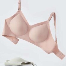 plus会员:婧麒（JOYNCLEON）哺乳文胸新款内衣 雾霾蓝 L*2件