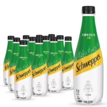 PLUS会员，需首购:可口可乐（Coca-Cola） 怡泉 Schweppes 苏打水汽水饮料  柠檬味400ml*12瓶