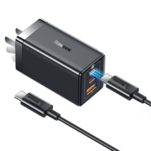 倍思 氮化镓GaN五代65W充电器套装 适用苹果iphone14多口PD快充华为小米macbook笔记本适配器