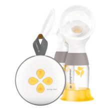 美德乐（Medela）吸奶器双边电动吸乳器无痛按摩集乳器免手扶便携挤奶器充电智能版