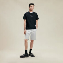 PLUS会员:杰克·琼斯（JACK&JONES）短袖T恤男夏季衣服 E40 黑色