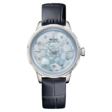 美度（MIDO）瑞士手表 花淅系列 长动能 时尚优雅 自动机械皮带女表