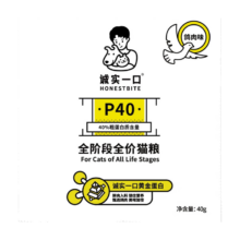 plus会员:诚实一口P40全阶段全价猫粮鸽肉味40g