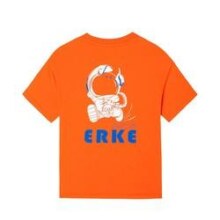 ERKE 鸿星尔克 小小宇航员 舒适棉透气夏中小童圆领男童短袖