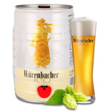 瓦伦丁小麦啤酒5L桶装白啤 德国原装进口团聚畅饮纯正德啤 5L 1桶 整箱装