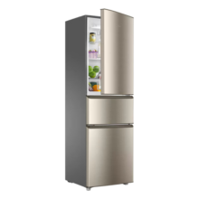 海尔（Haier）三开门冰箱小型家用电冰箱三门大容量超薄风冷无霜/直冷速冻保鲜智能节能小冰箱 218L【日耗0.69°】三门直冷冰箱
