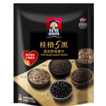 PLUS会员：QUAKER 桂格 混合燕麦片即食 5黑*1袋+5红*1袋