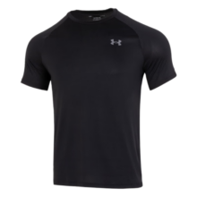 安德玛（Under Armour）官方男装短袖 2024夏季新款健身训练快干休闲服透气圆领短袖T恤衫 1326413-001/宽松透气/舒适干爽 S/165/88A
