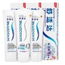 京东百亿补贴、PLUS会员：舒适达 美白修复牙膏套装 3支装300g
