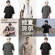 La Chapelle 拉夏贝尔 男女款夏日潮流短袖POLO衫*2件 多款多色