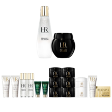 赫莲娜HR黑绷带50ml+小露珠200面霜精华水护肤品套装化妆品生日礼物