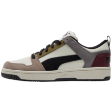 彪马（PUMA）官方 新款男女同款经典休闲复古板鞋 REBOUND 370539 米白色-黑色-紫红色-07 35.5
