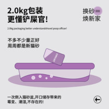 洁客勤人猫砂（紫岩石）箱装2.0kg*5袋