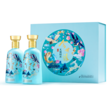 今世缘 五福同喜浓香型白酒 42度 500ml*2瓶礼盒装自饮送礼（中国喜酒）