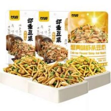 甘源牌 烤肉味虾条豆果100g *5件