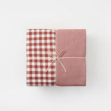 MUJI 無印良品 水洗棉被套套装纯棉床笠被套枕套三件四件套冬季送人