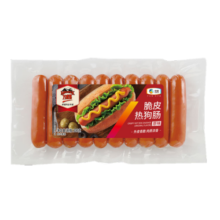万威客脆皮热狗肠 原味300g/10根 早餐即食香肠火腿肠烤肠烧烤食材