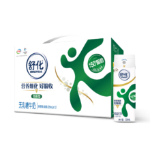 plus会员:伊利 舒化 无乳糖牛奶 低脂型 220ml*12盒/箱 *2件