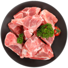 龙大肉食 猪汤骨1kg 出口日本级 免切猪尾骨猪骨头 猪骨高汤  猪肉生鲜