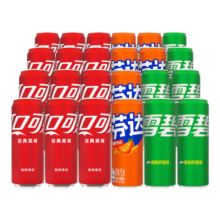 plus会员：可口可乐（Coca-Cola） 含糖可乐12罐+雪碧6罐+芬达6罐 330ml