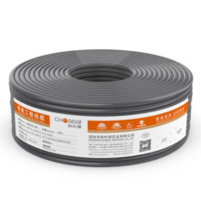 秋叶原（CHOSEAL）六类千兆网线【0.57±0.02mm】CAT6类纯铜线芯 非屏蔽工程家装电脑网络监控布线箱线100米 QS2619A