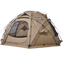 牧高笛（MOBIGARDEN）帐篷 户外精致露营带雪裙自立半球帐指挥官245 NX22661010 沙石色