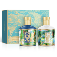 舍得 品味舍得 万象新 浓香型白酒 52度 375ml×2瓶 礼盒装
