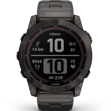 佳明（GARMIN）Fenix7X户外运动手表太阳能血氧心率跑步骑行游泳 DLC碳黑尊荣版