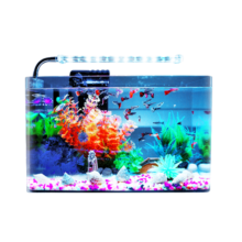 SEA STAR 鱼缸桌面透明热弯方形玻璃生态金鱼缸乌龟缸客厅小型迷你水族箱 175*125*140标配