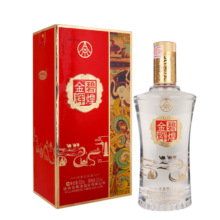五粮液股份 金碧辉煌 丝绸款 浓香型白酒 52度 500ml 单瓶装 送礼宴饮