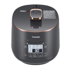 松下（Panasonic）2L电压力锅 迷你电压力锅  多功能高压锅 家用电压力锅 电饭锅 24小时预约 可拆洗内外盖 PB201