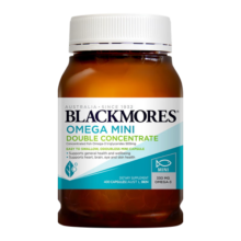 澳佳宝Blackmores深海鱼油软胶囊双倍浓度Mini 成人中老年 降血脂 柠檬无腥味 澳洲原装进口