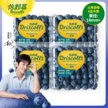Driscoll’s 怡颗莓 云南蓝莓礼盒装 14mm+ 125g*4盒  拍2件