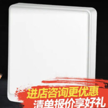 PLUS会员：CHNT 正泰 开关插座墙壁全屋面板电源86型暗装五孔窄边框大面板 NEW6M亮白色 空白面板