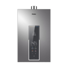 海尔（Haier）16升燃气热水器强排式防冻洗浴智能变升极速水伺服恒温天然气热水器燃气13升节能省气多点供水WM5 16L 约70%选择多点用水